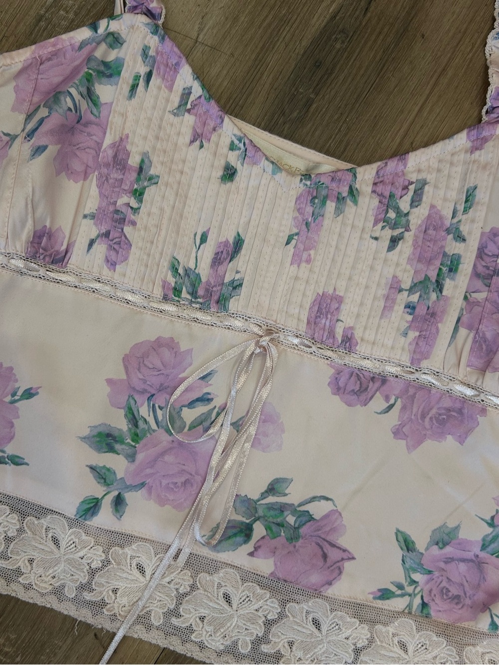 Love Shack Fancy- Lanzo Tank- Mauve Rose - Picture 7 of 10